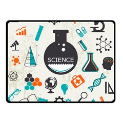 Science Chemistry Physics Double Sided Fleece Blanket (small)  by Mariart