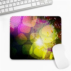 Plaid Star Light Color Rainbow Yellow Purple Pink Gold Blue Large Mousepads by Mariart