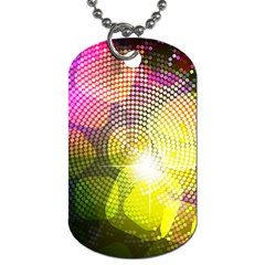 Plaid Star Light Color Rainbow Yellow Purple Pink Gold Blue Dog Tag (one Side)