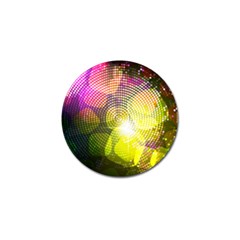 Plaid Star Light Color Rainbow Yellow Purple Pink Gold Blue Golf Ball Marker by Mariart