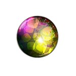 Plaid Star Light Color Rainbow Yellow Purple Pink Gold Blue Hat Clip Ball Marker (4 pack) Front