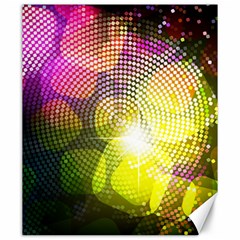 Plaid Star Light Color Rainbow Yellow Purple Pink Gold Blue Canvas 20  X 24   by Mariart