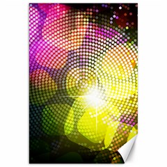 Plaid Star Light Color Rainbow Yellow Purple Pink Gold Blue Canvas 20  X 30   by Mariart