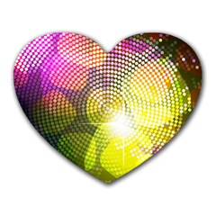 Plaid Star Light Color Rainbow Yellow Purple Pink Gold Blue Heart Mousepads by Mariart