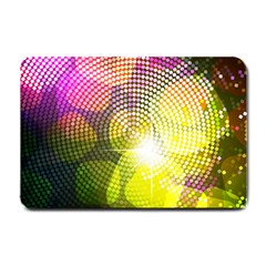 Plaid Star Light Color Rainbow Yellow Purple Pink Gold Blue Small Doormat  by Mariart