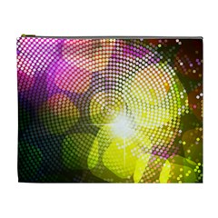 Plaid Star Light Color Rainbow Yellow Purple Pink Gold Blue Cosmetic Bag (xl) by Mariart