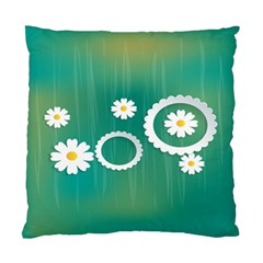 Sunflower Sakura Flower Floral Circle Green Standard Cushion Case (one Side) by Mariart