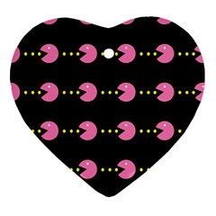 Wallpaper Pacman Texture Bright Surface Ornament (heart) by Mariart