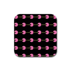 Wallpaper Pacman Texture Bright Surface Rubber Square Coaster (4 Pack)  by Mariart