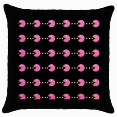 Wallpaper Pacman Texture Bright Surface Throw Pillow Case (black) by Mariart