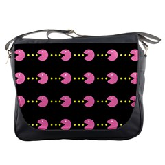 Wallpaper Pacman Texture Bright Surface Messenger Bags by Mariart