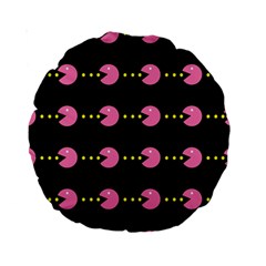 Wallpaper Pacman Texture Bright Surface Standard 15  Premium Round Cushions by Mariart