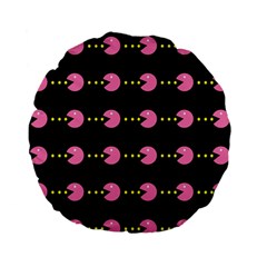 Wallpaper Pacman Texture Bright Surface Standard 15  Premium Flano Round Cushions by Mariart