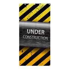 Under Construction Sign Iron Line Black Yellow Cross Shower Curtain 36  X 72  (stall)  by Mariart