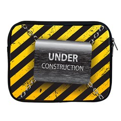 Under Construction Sign Iron Line Black Yellow Cross Apple Ipad 2/3/4 Zipper Cases by Mariart