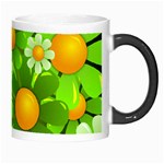 Sunflower Flower Floral Green Yellow Morph Mugs Right