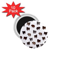 Pug Dog Pattern 1 75  Magnets (10 Pack)  by Valentinaart