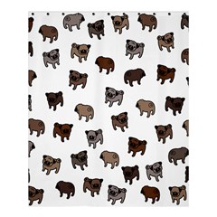 Pug Dog Pattern Shower Curtain 60  X 72  (medium)  by Valentinaart