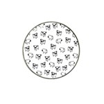 Pug dog pattern Hat Clip Ball Marker (10 pack) Front