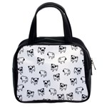 Pug dog pattern Classic Handbags (2 Sides) Front