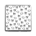 Pug dog pattern Memory Card Reader (Square) Front