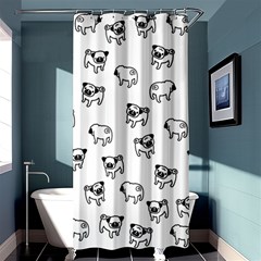 Pug Dog Pattern Shower Curtain 36  X 72  (stall)  by Valentinaart