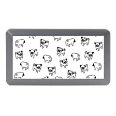 Pug Dog Pattern Memory Card Reader (mini) by Valentinaart