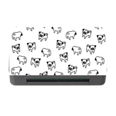 Pug Dog Pattern Memory Card Reader With Cf by Valentinaart