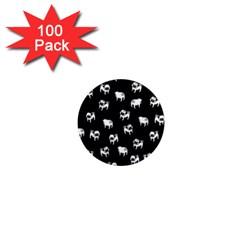 Pug Dog Pattern 1  Mini Magnets (100 Pack) 