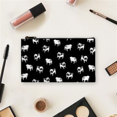 Pug Dog Pattern Cosmetic Bag (small)  by Valentinaart