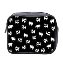 Pug Dog Pattern Mini Toiletries Bag 2-side by Valentinaart