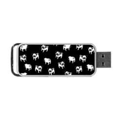 Pug Dog Pattern Portable Usb Flash (two Sides)