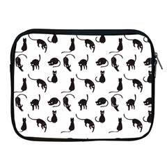 Black Cats Pattern Apple Ipad 2/3/4 Zipper Cases by Valentinaart