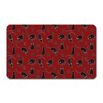 Black cats and witch symbols pattern Magnet (Rectangular) Front