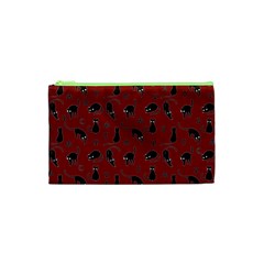 Black Cats And Witch Symbols Pattern Cosmetic Bag (xs) by Valentinaart