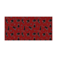 Black Cats And Witch Symbols Pattern Yoga Headband