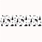 Black cats and witch symbols pattern Large Bar Mats 32 x8.5  Bar Mat