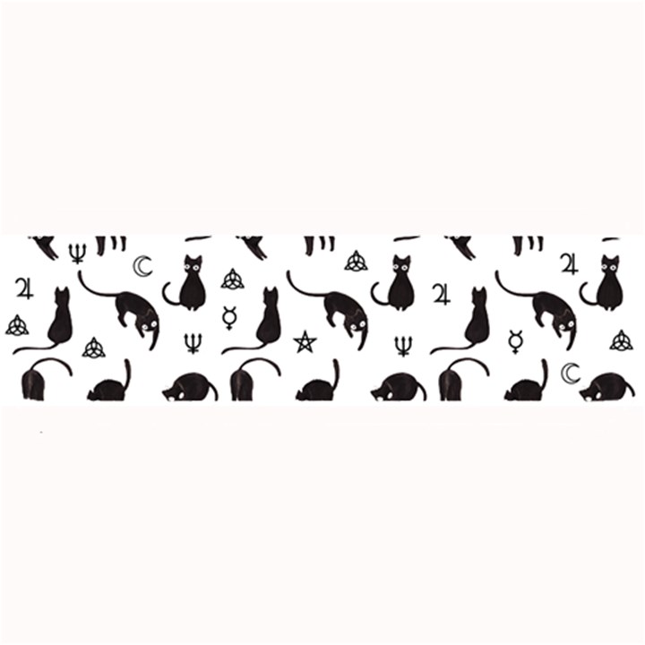 Black cats and witch symbols pattern Large Bar Mats