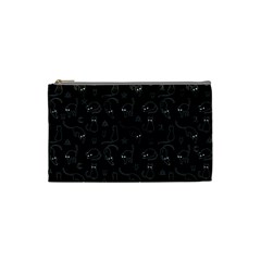 Black Cats And Witch Symbols Pattern Cosmetic Bag (small)  by Valentinaart