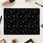 Black cats and witch symbols pattern Cosmetic Bag (XL) Back