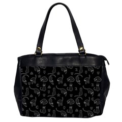 Black Cats And Witch Symbols Pattern Office Handbags (2 Sides)  by Valentinaart