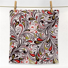 Colorful Abstract Floral Background Face Towel by TastefulDesigns