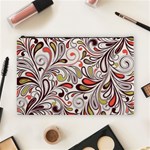 Colorful abstract floral background Cosmetic Bag (Large)  Front