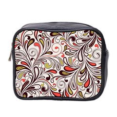 Colorful Abstract Floral Background Mini Toiletries Bag 2-side by TastefulDesigns