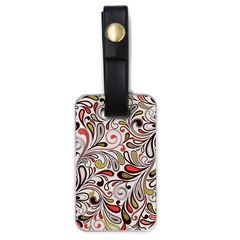 Colorful Abstract Floral Background Luggage Tags (one Side)  by TastefulDesigns