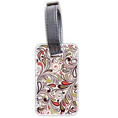 Colorful Abstract Floral Background Luggage Tags (two Sides) by TastefulDesigns