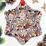 Colorful abstract floral background Ornament (Snowflake) Front