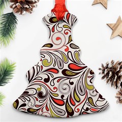 Colorful Abstract Floral Background Ornament (christmas Tree)  by TastefulDesigns