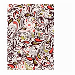 Colorful Abstract Floral Background Large Garden Flag (two Sides) by TastefulDesigns