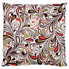 Colorful Abstract Floral Background Large Cushion Case (one Side) by TastefulDesigns